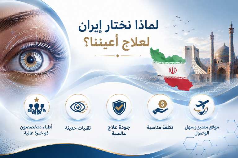 فوائد إيران لعلاج العيون